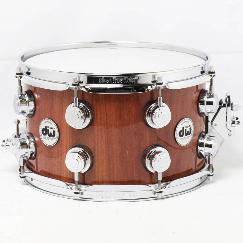dw Collector's Purple Heart VLT Snare 12×7 Double Lug Naturalの画像